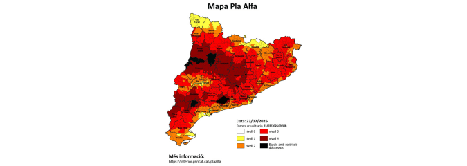 Pla Alfa 3 | Accessos al Santuari oberts - Camins de muntanya tancats