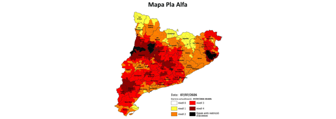 Pla Alfa 3 | Accessos al Santuari oberts - Camins de muntanya tancats