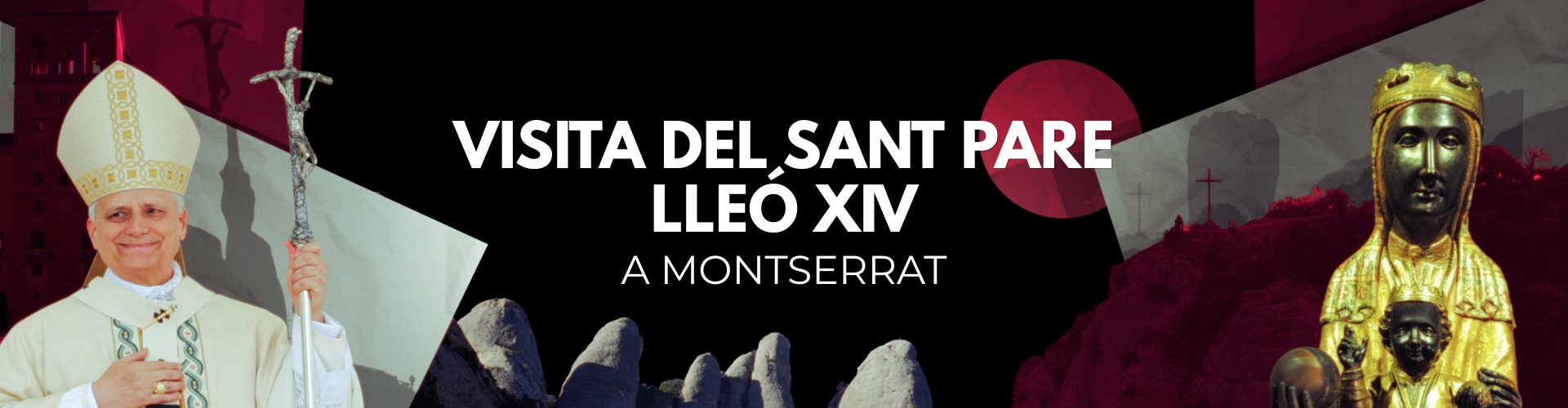 Visita del Sant Pare Lleó XIV a Montserrat