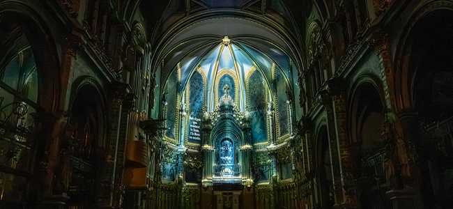 Lux Splendens: el nou videomapatge de la Basílica de Santa Maria